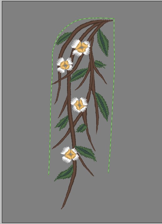 Collar embroidery