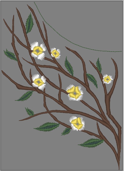 Embroidery final back